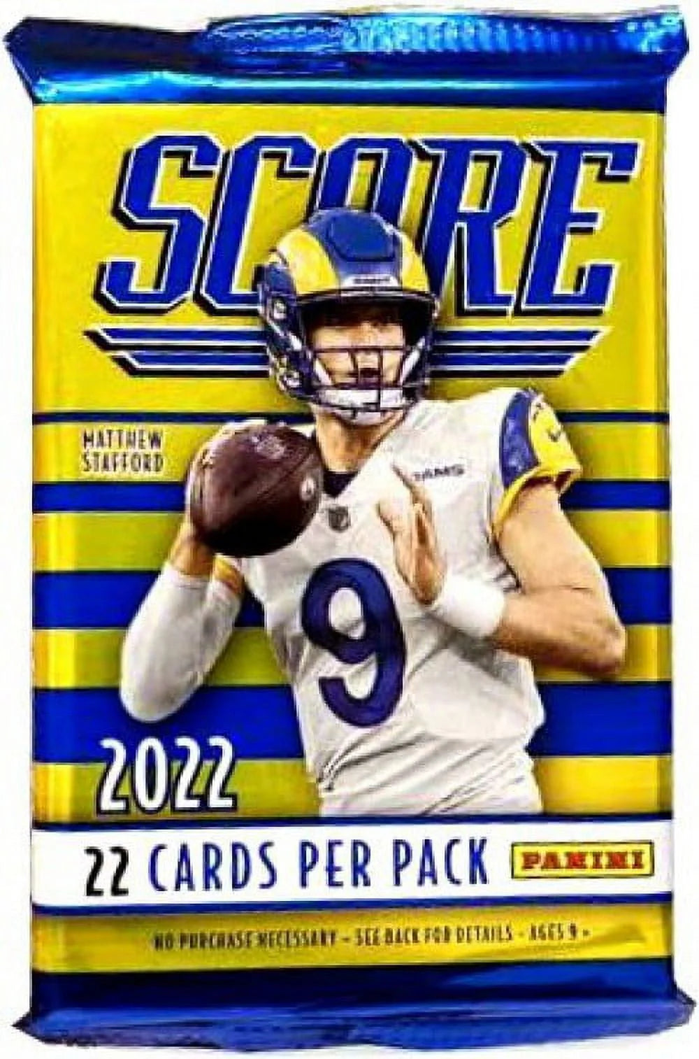 2022 Score Football Trading Card Blaster Pack (22 Cards) G820
