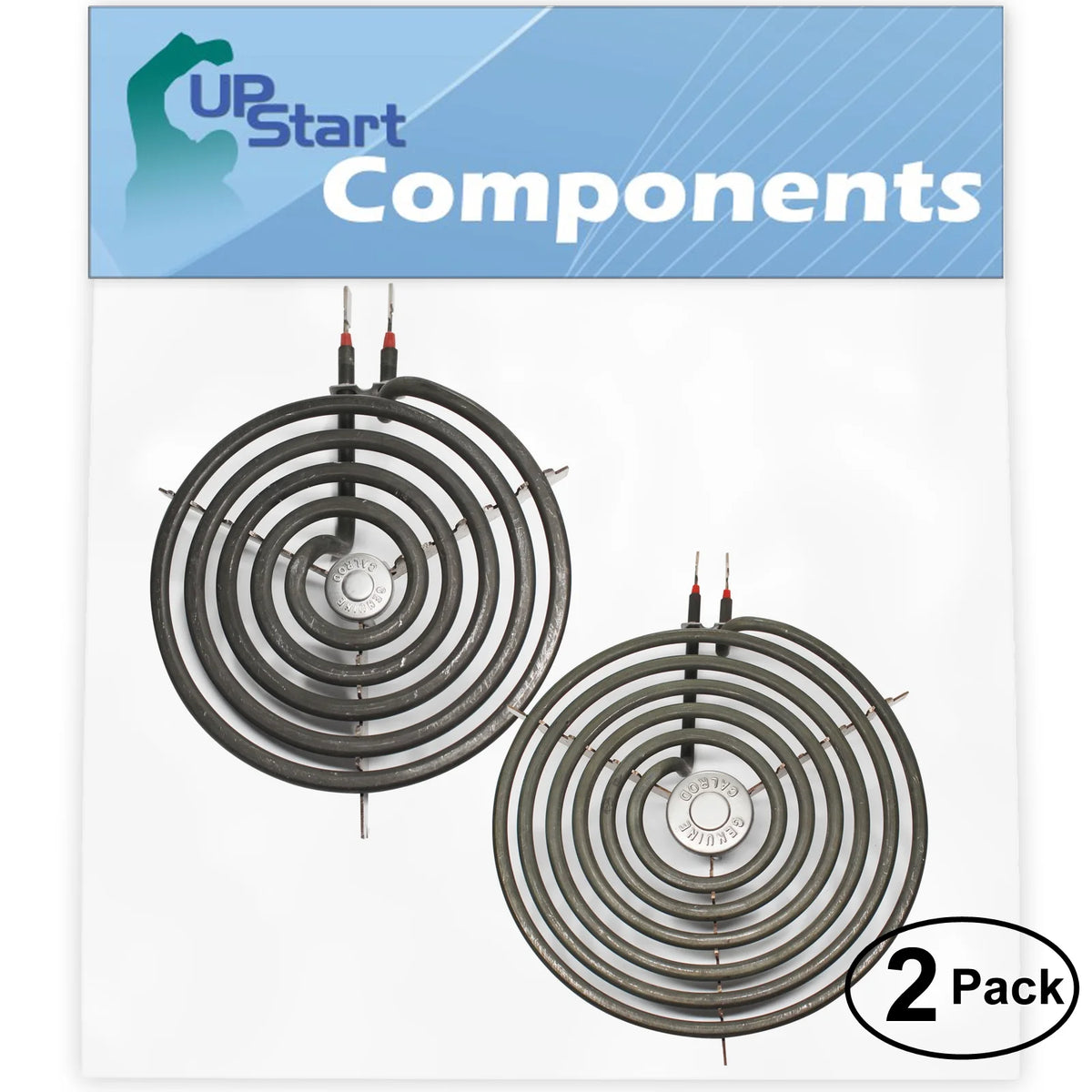 2-Pack 8 inch 6 Turns & 6 inch 5 Turns Surface Burner Elements D344080