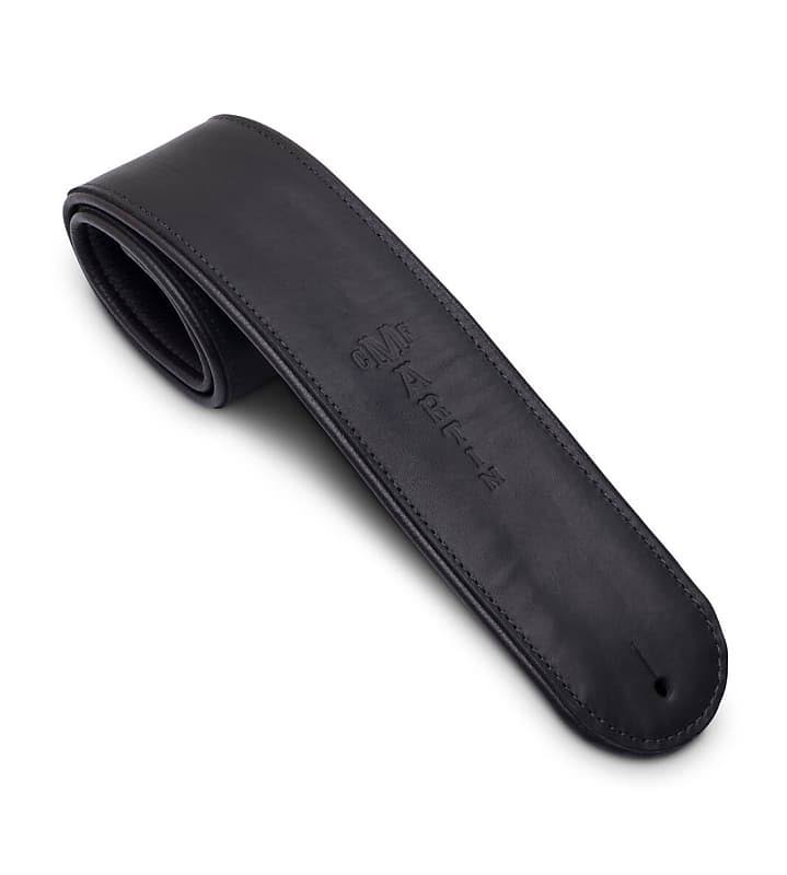 Black Leather Guitar Strap R80063