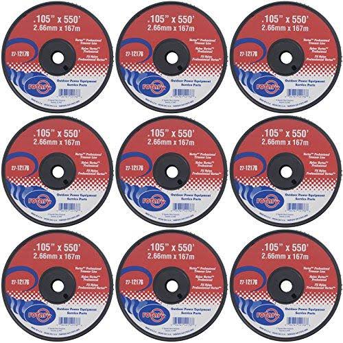 9 Pack .105 x 550 Trimmer Line Spools J393