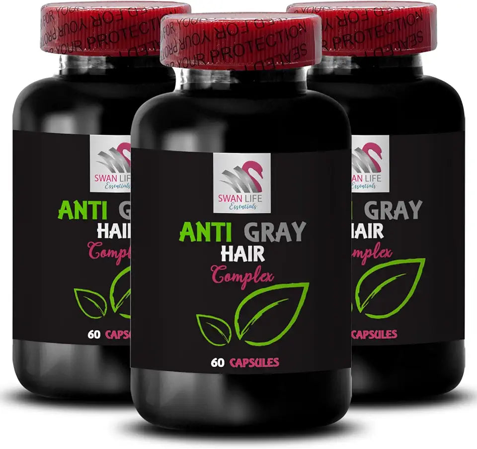 Anti Gray Hair Supplement 180 Capsules O6921