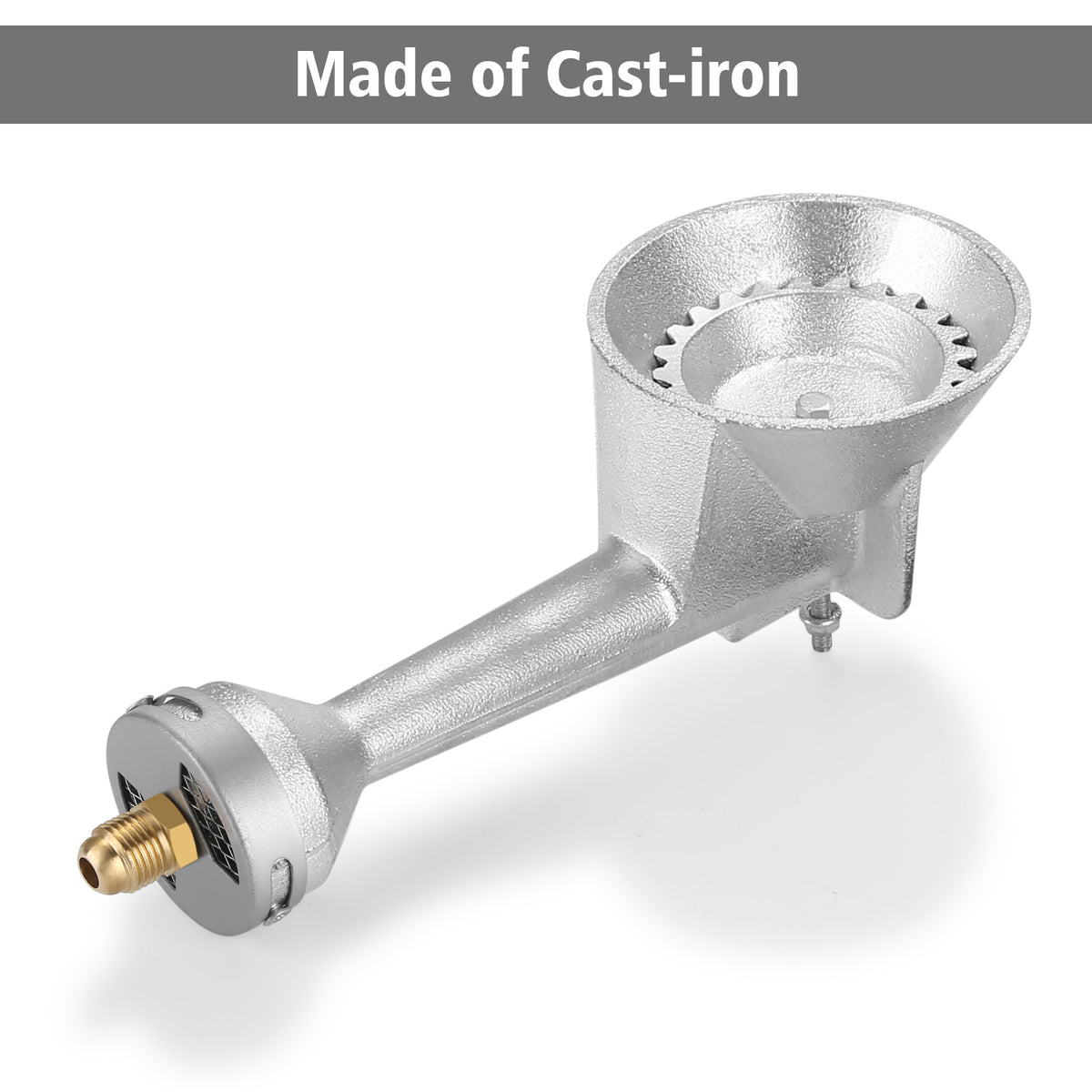 Cast-Iron Round Burner Head with Propane Regulator and Hose A1116