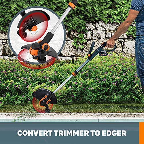 20V Cordless String Trimmer & Edger with Battery and Charger B6033