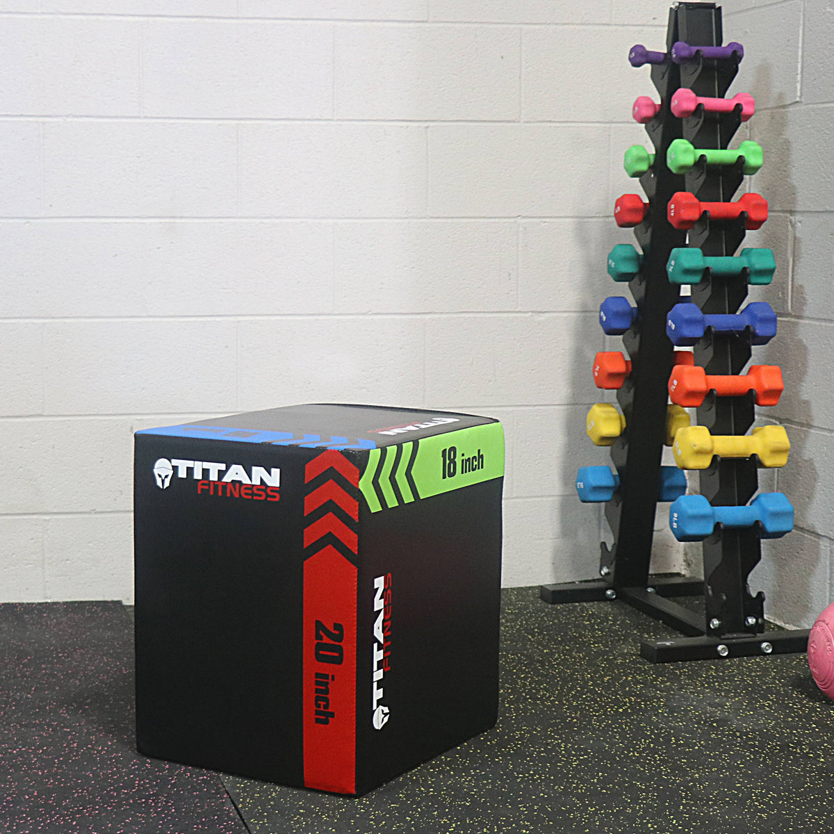 Titan 3-in-1 Heavy Foam Plyometric Box 16 inch 18 inch 20 inch O954