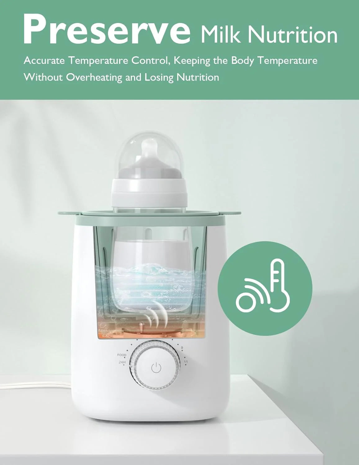 6-in-1 Baby Bottle Warmer with Steam Sterilizer Z3380