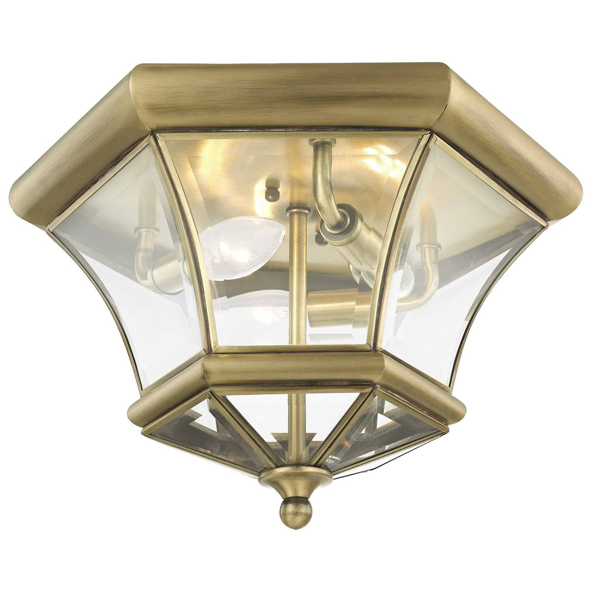 Brushed Nickel 3 Light Ceiling Mount R473