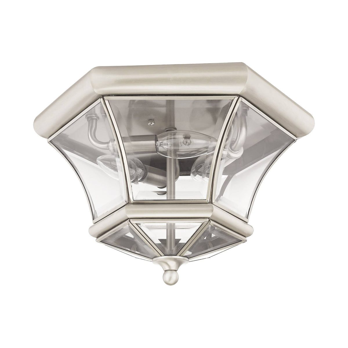 Brushed Nickel 3 Light Ceiling Mount R473