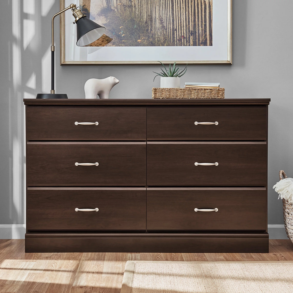 6 Drawer Espresso Dresser J963122