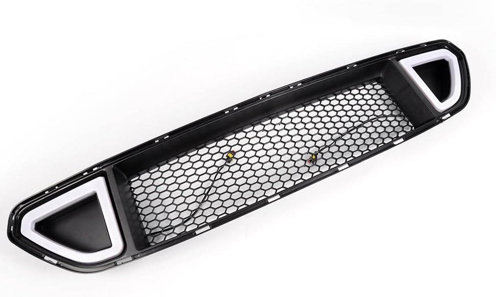 Front Bumper Hood Grill Grille With White DRL LED Light K180545