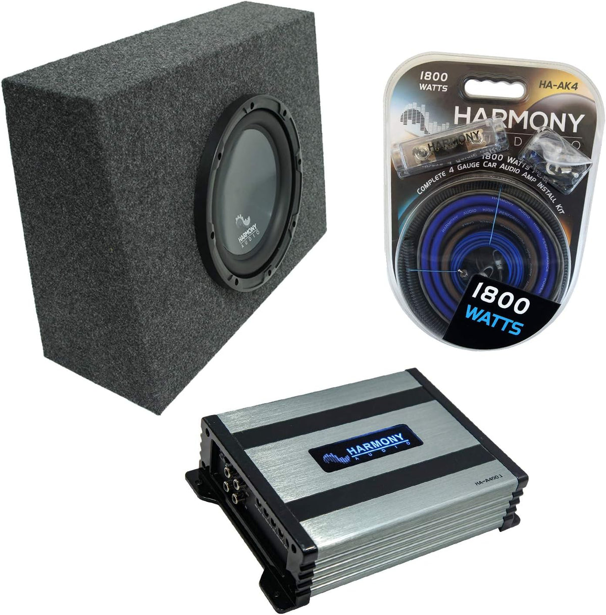 Single 12 Sub Box & HA-A400.1 B5166