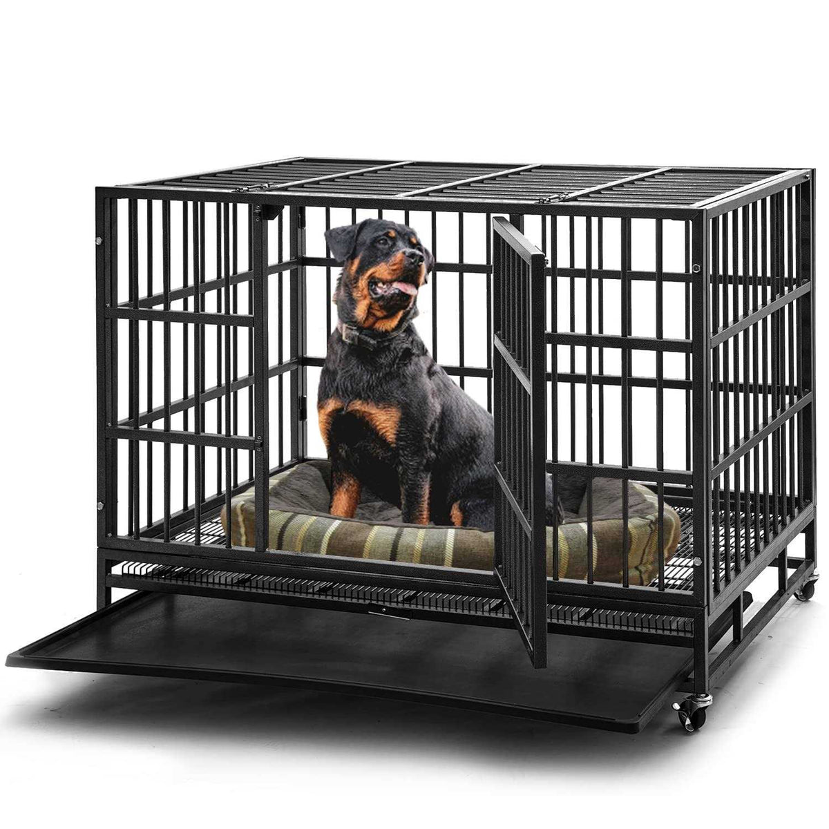 48 inch Heavy Duty Steel Dog Crate Q86731