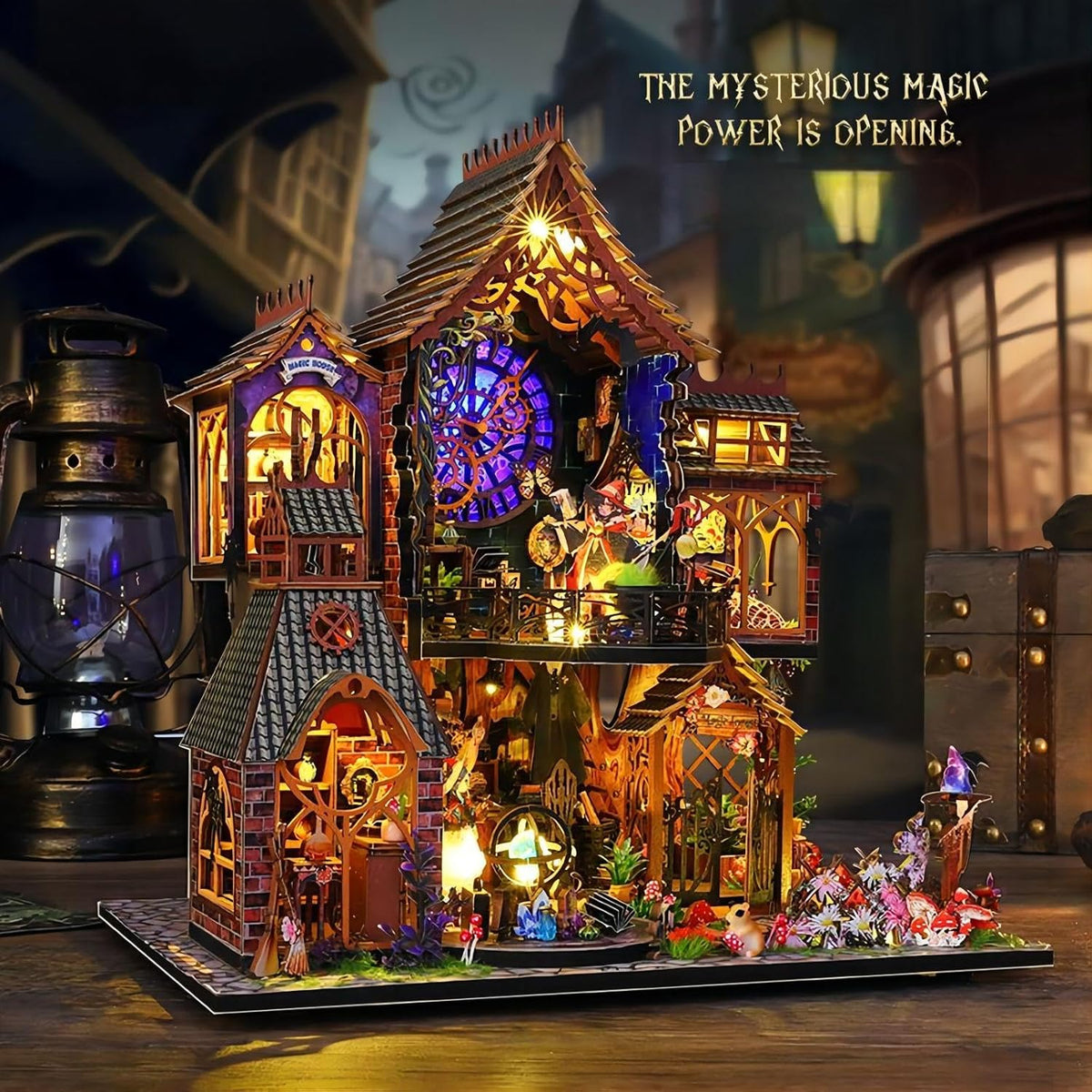 Miniature House Kit with Dust Proof Cover & Small Tools D467