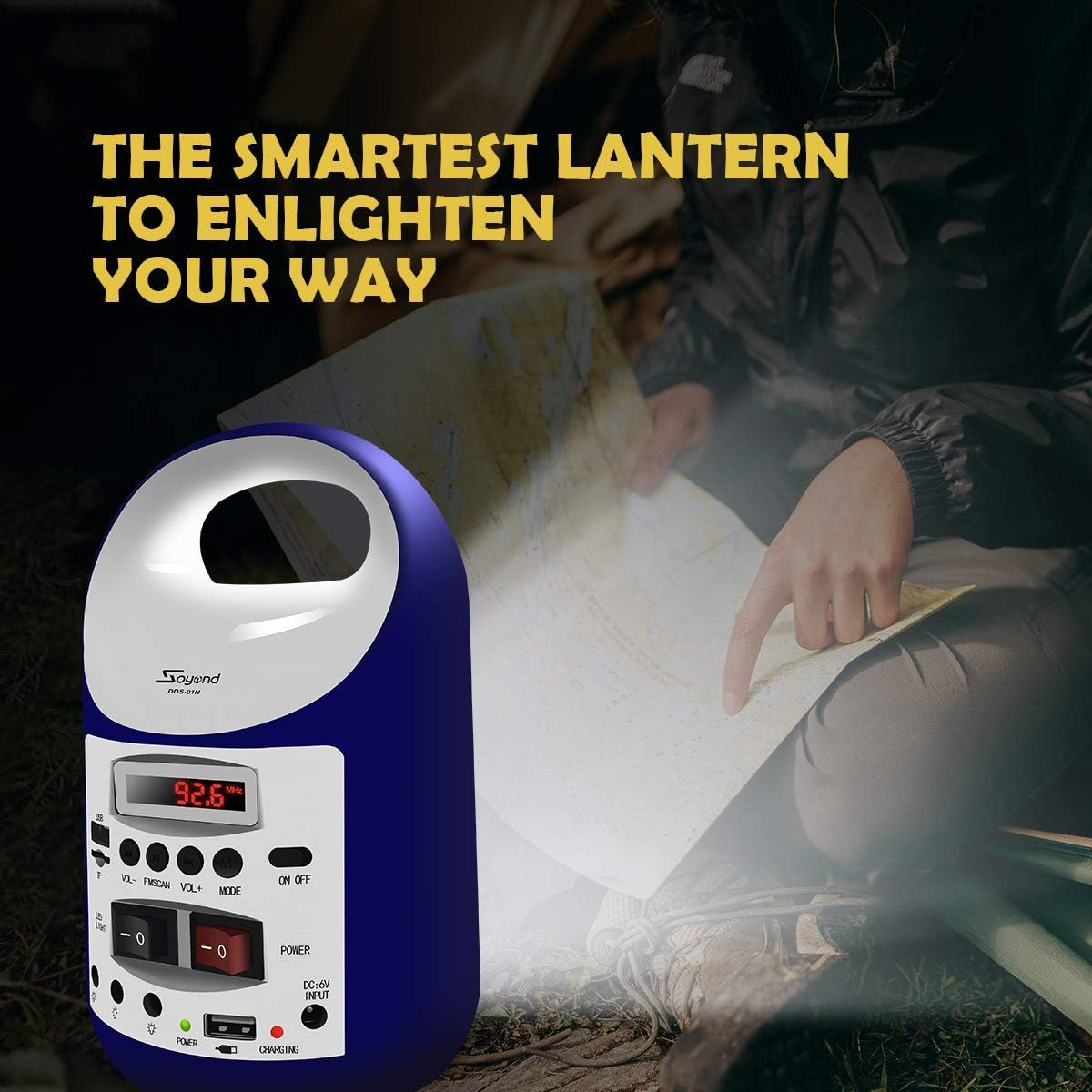 Solar Generator Portable Lighting System with Solar Panel, 3 Sets LED Lights C526