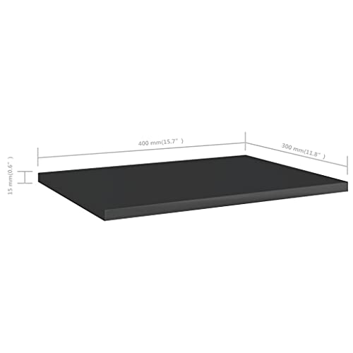 Gray 31.5"x11.8"x0.6" Wood Shelf Boards 4 pcs D850