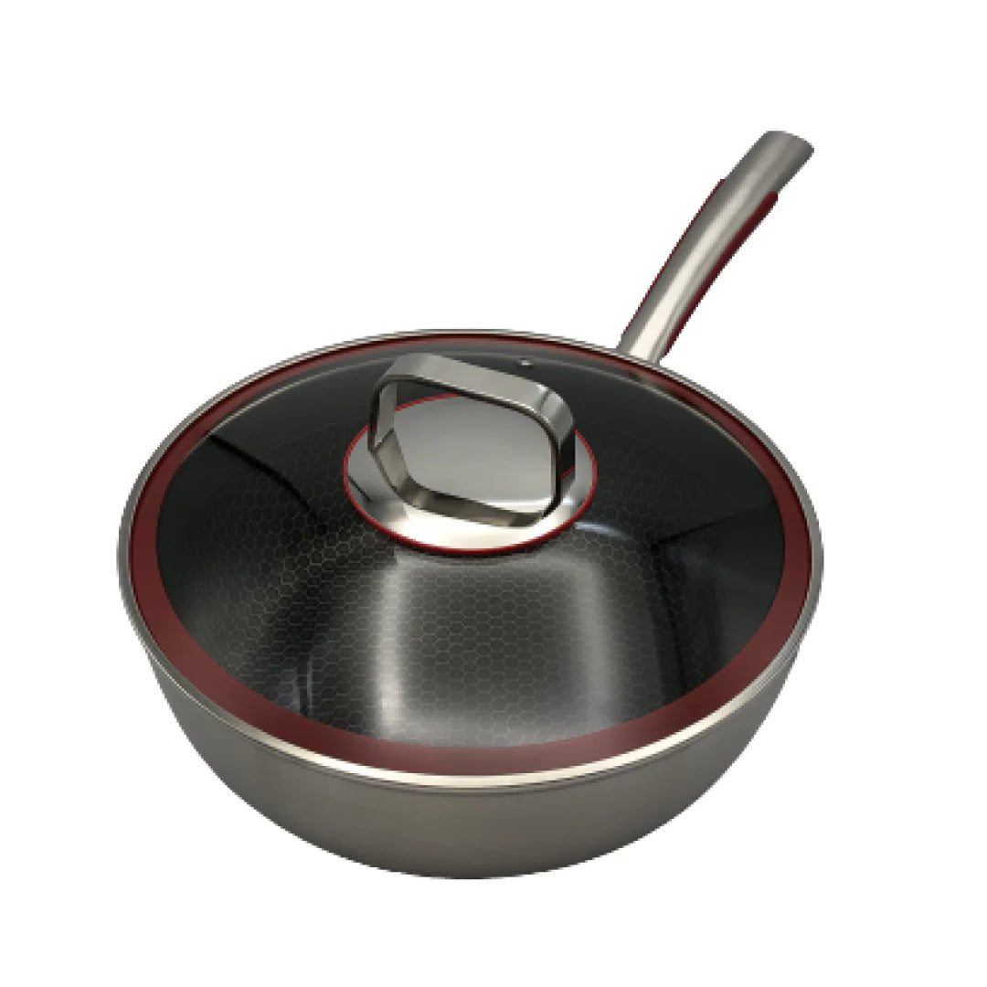 30cm Wok with Glass Lid L911239