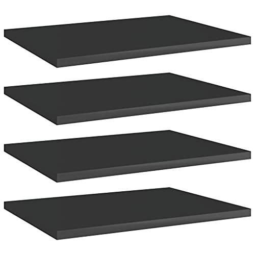 Gray 31.5"x11.8"x0.6" Wood Shelf Boards 4 pcs D850