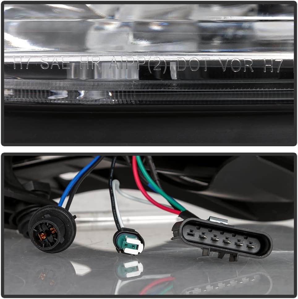 Chrome Housing Projector Headlights Headlamps Assembly Left+Right G259