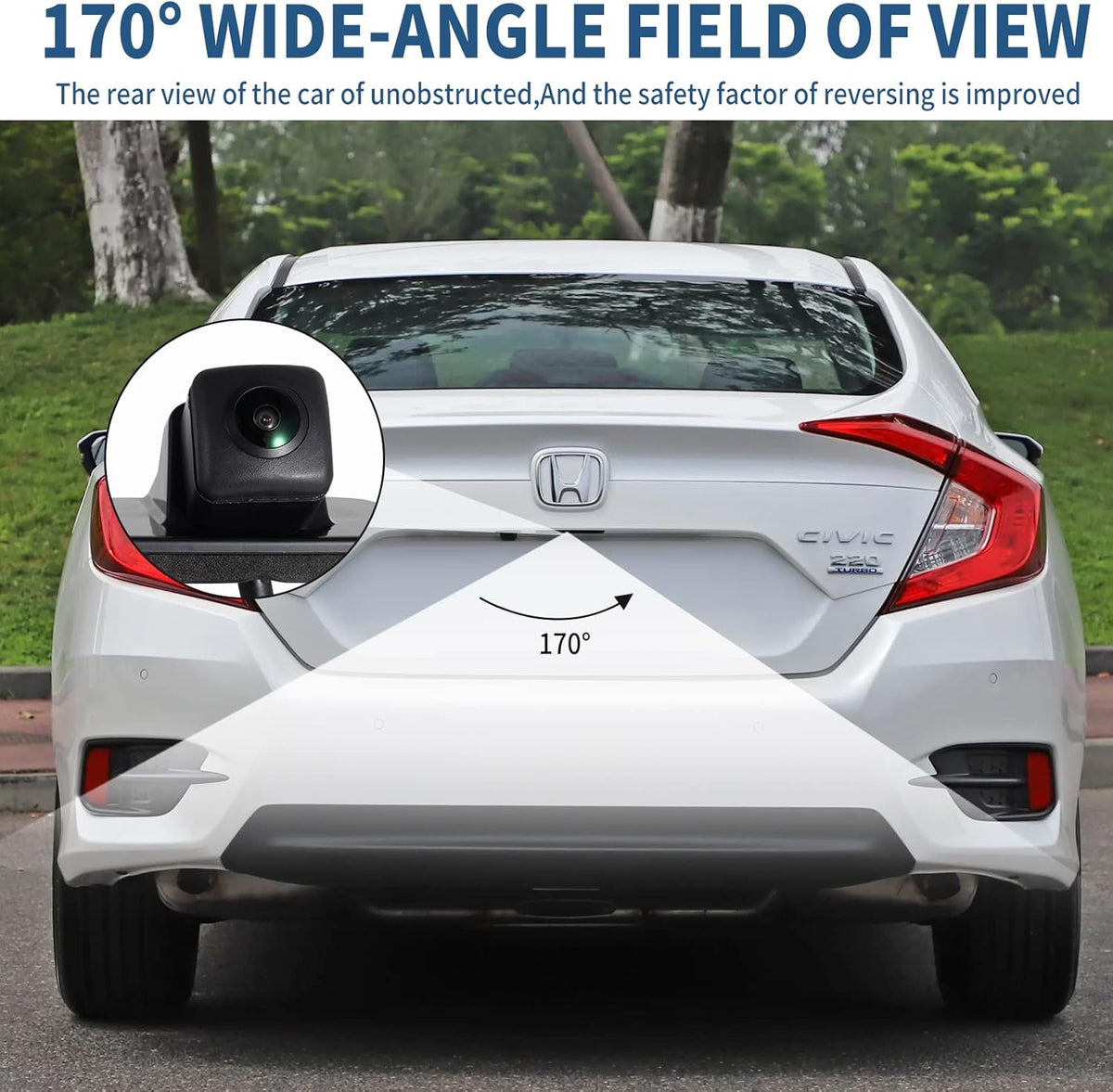Rear View Backup Camera for 2014-2017 Honda Accord Sedan, Pack of 2 T583