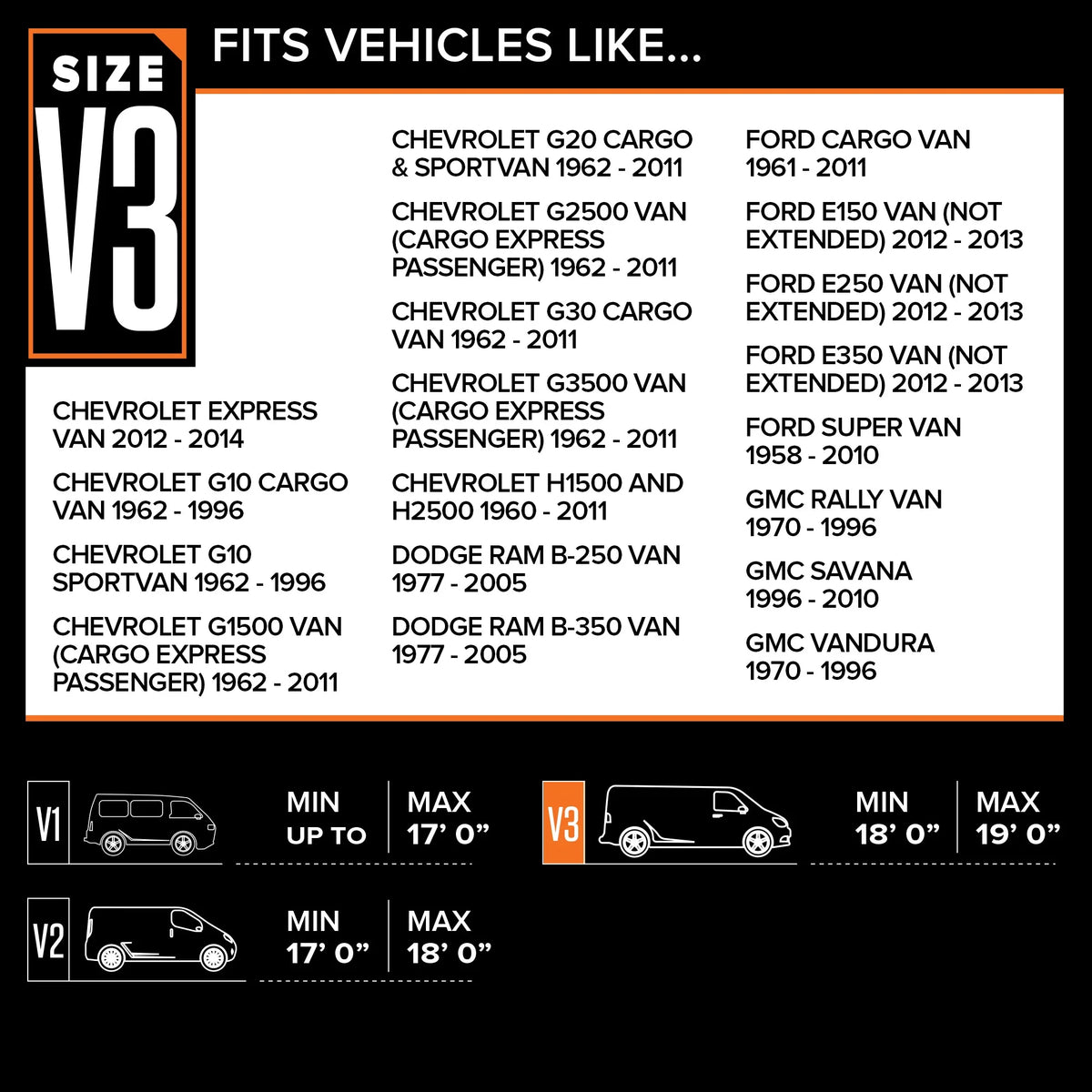 Rain Barrier Van Cover U45798