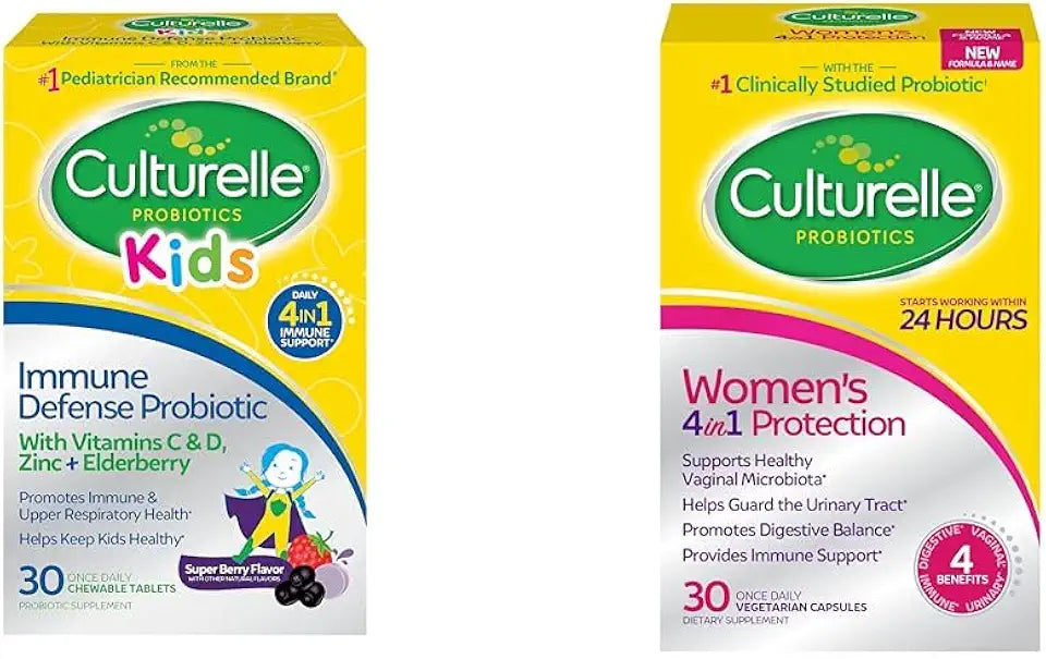 Probiotic with Vitamin C, Vitamin D and Zinc + Elderberry, 4-in-1 Daily Probiotic Supplements K59744