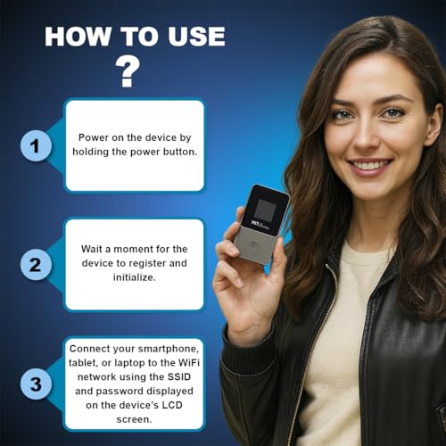 4G LTE Portable Travel WiFi Hotspot D392