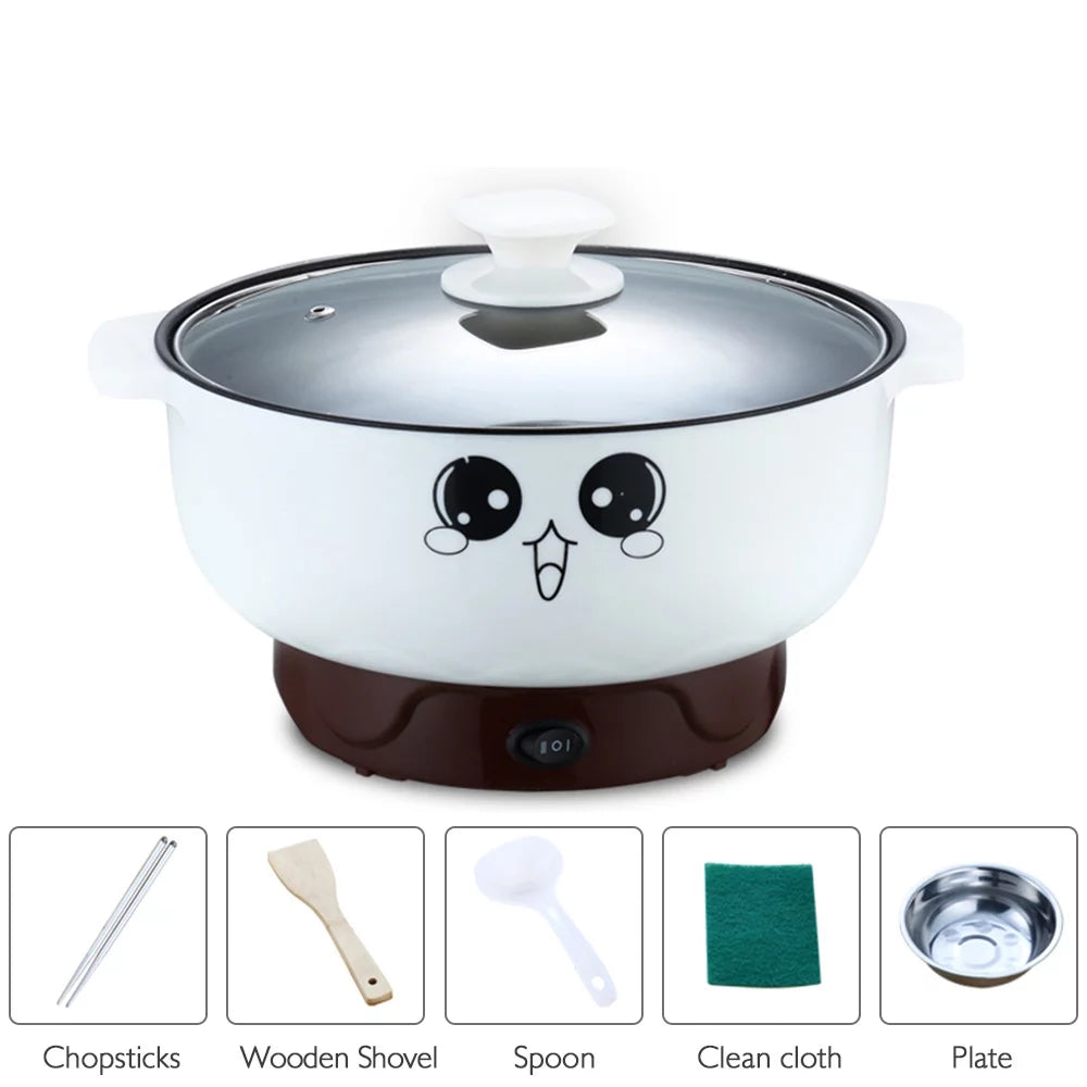 Electric Multi-Pot, 110V Electric Skillet Nonstick Hot Pot, 2.3L N25825