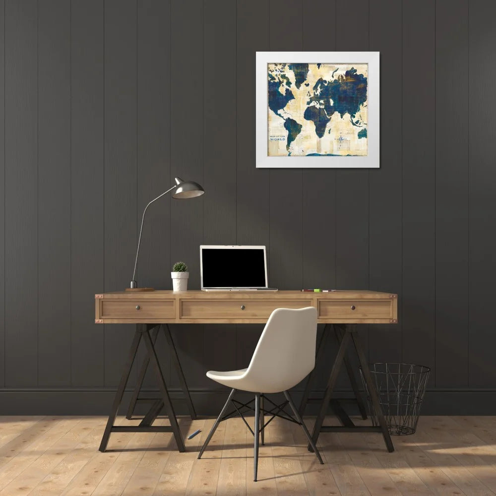 21x20 White Modern Wood Framed Museum Art Print Z790895