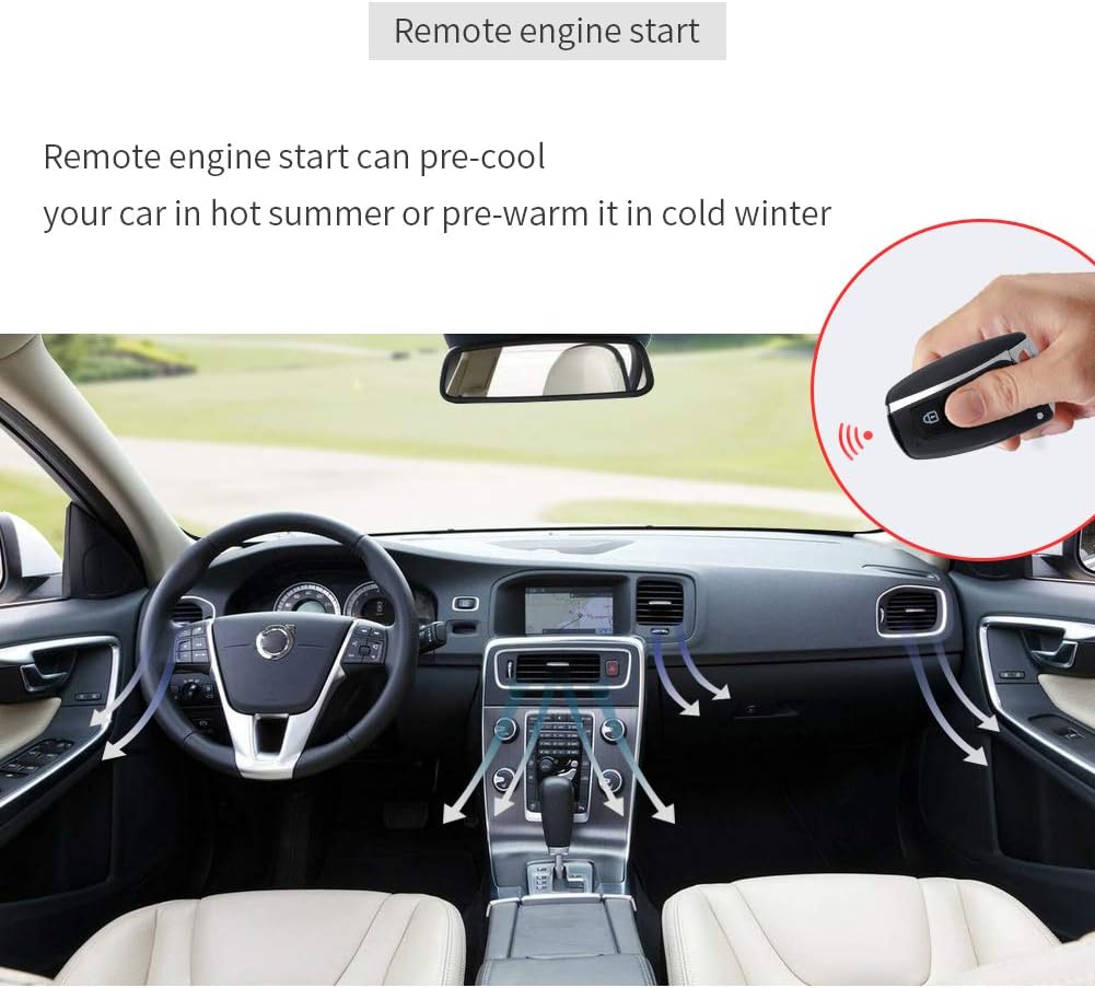 Rolling Code PKE Car Alarm System Passive Keyless Entry Remote Starter Touch Password Entry Q23721