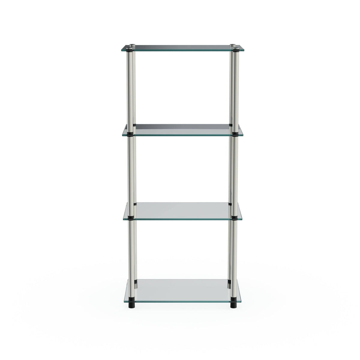 Glass 4-Tier Tower Shelf W98589