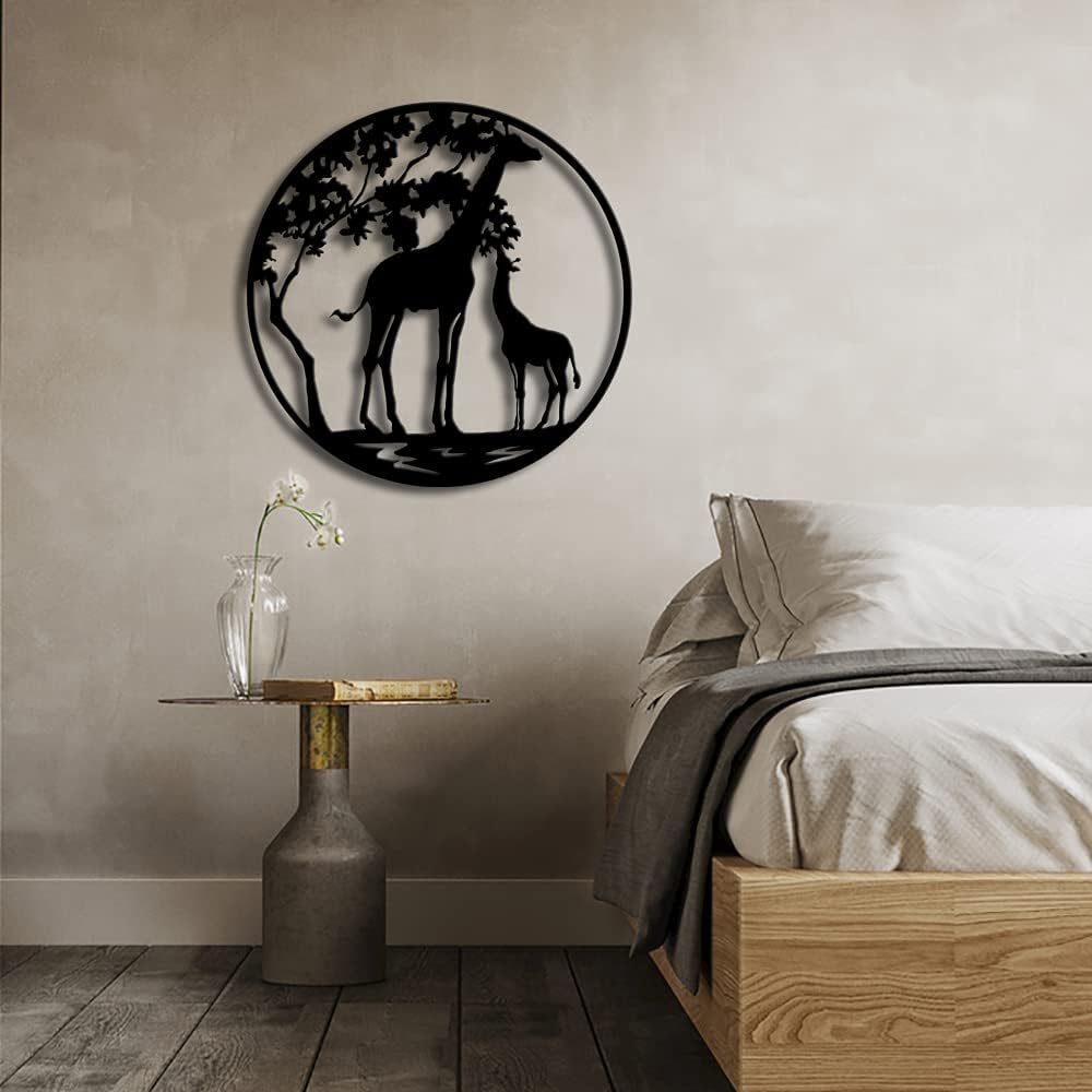 Giraffe Metal Wall Decor 24x24 N31213
