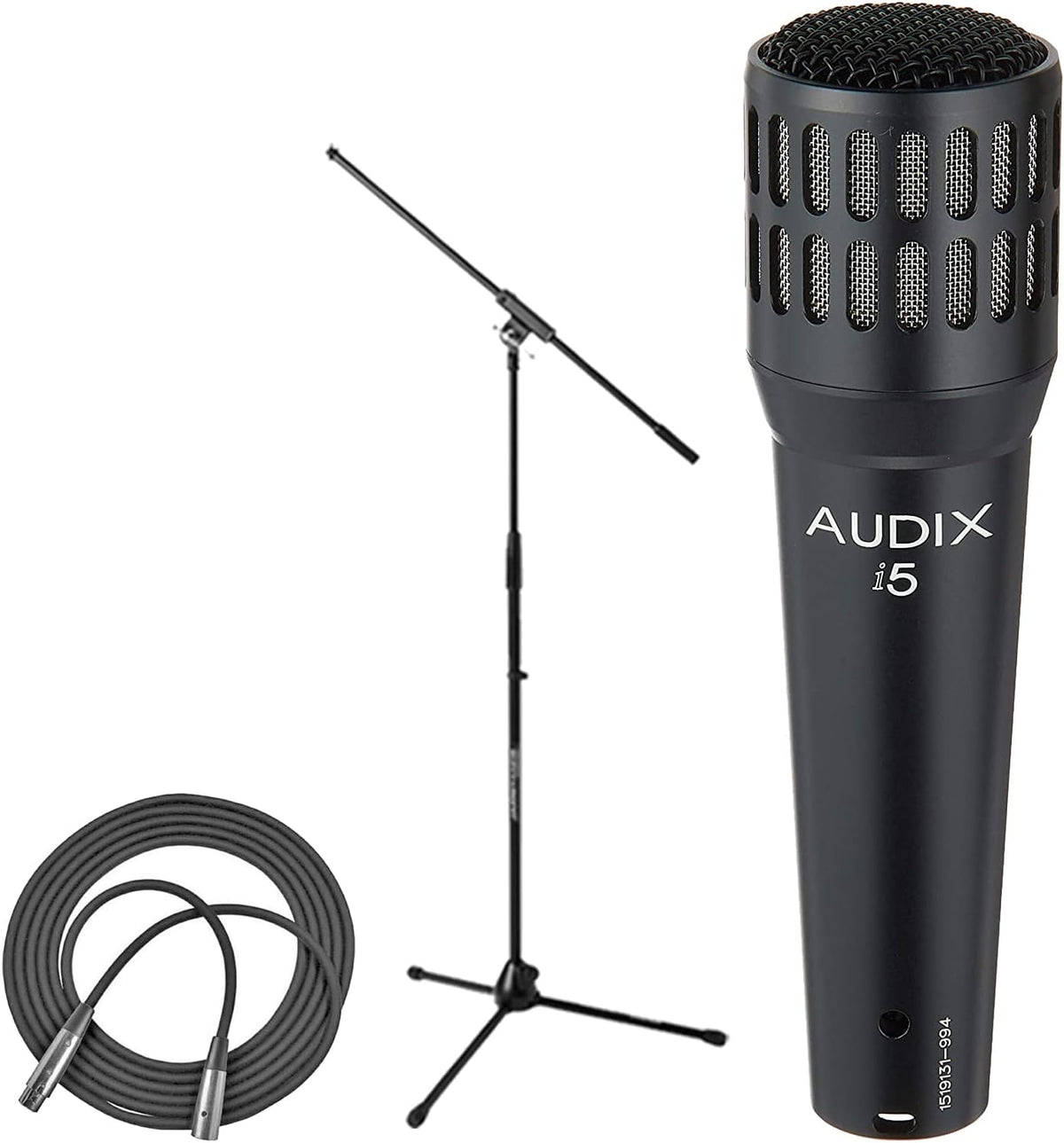 Dynamic Instrument Microphone + Boom Microphone Stand + XLR Mic Cable H552