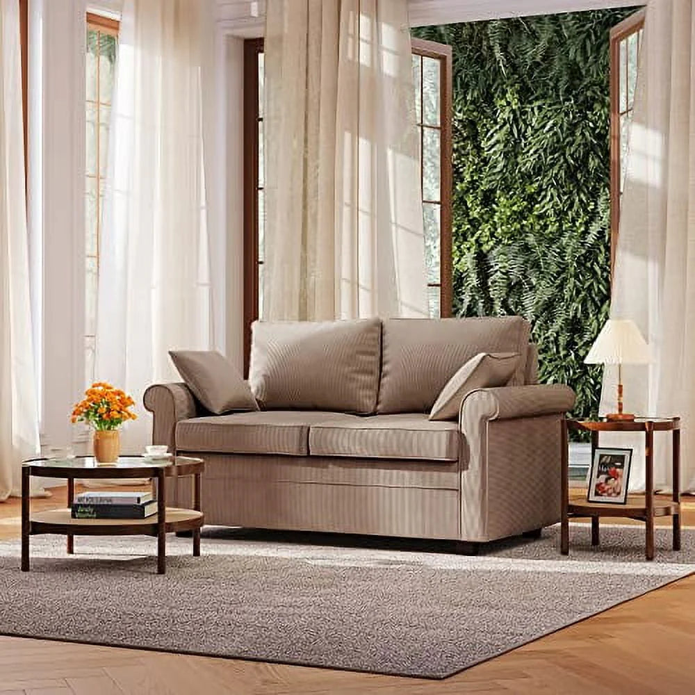 Brown Corduroy 2 in 1 Sleeper Sofa Bed H743869