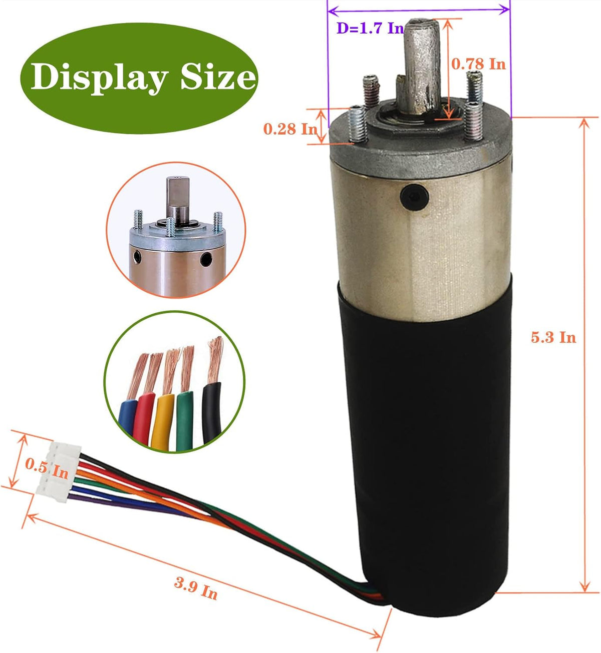 RV in-Wall Slide Out Motor 300:1 Gear Ratio J17321