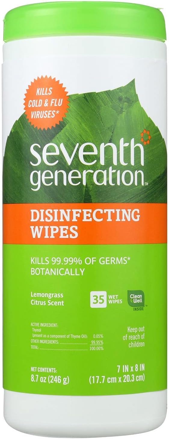 Disinfecting and Cleaning Wipes, White, 35/Can Z38511