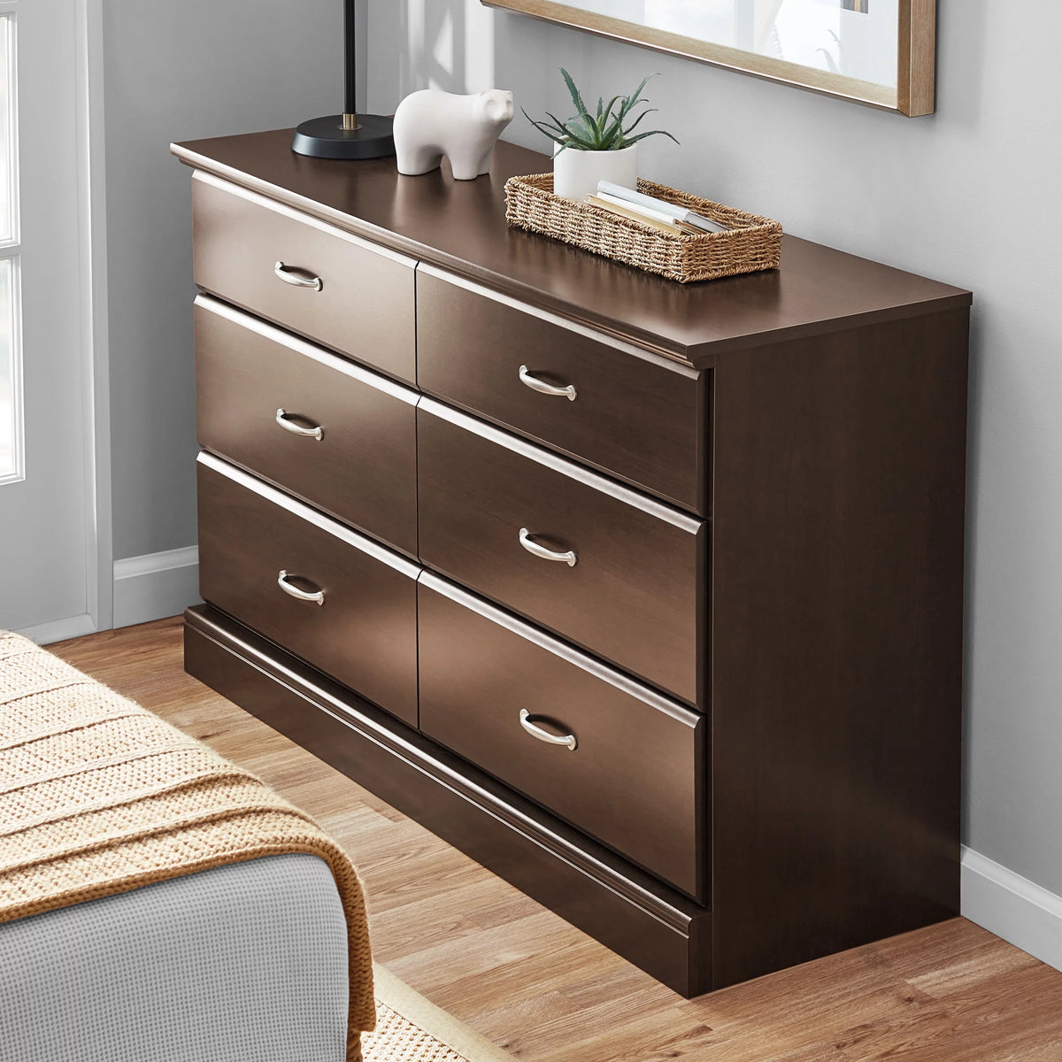 6 Drawer Espresso Dresser J963122