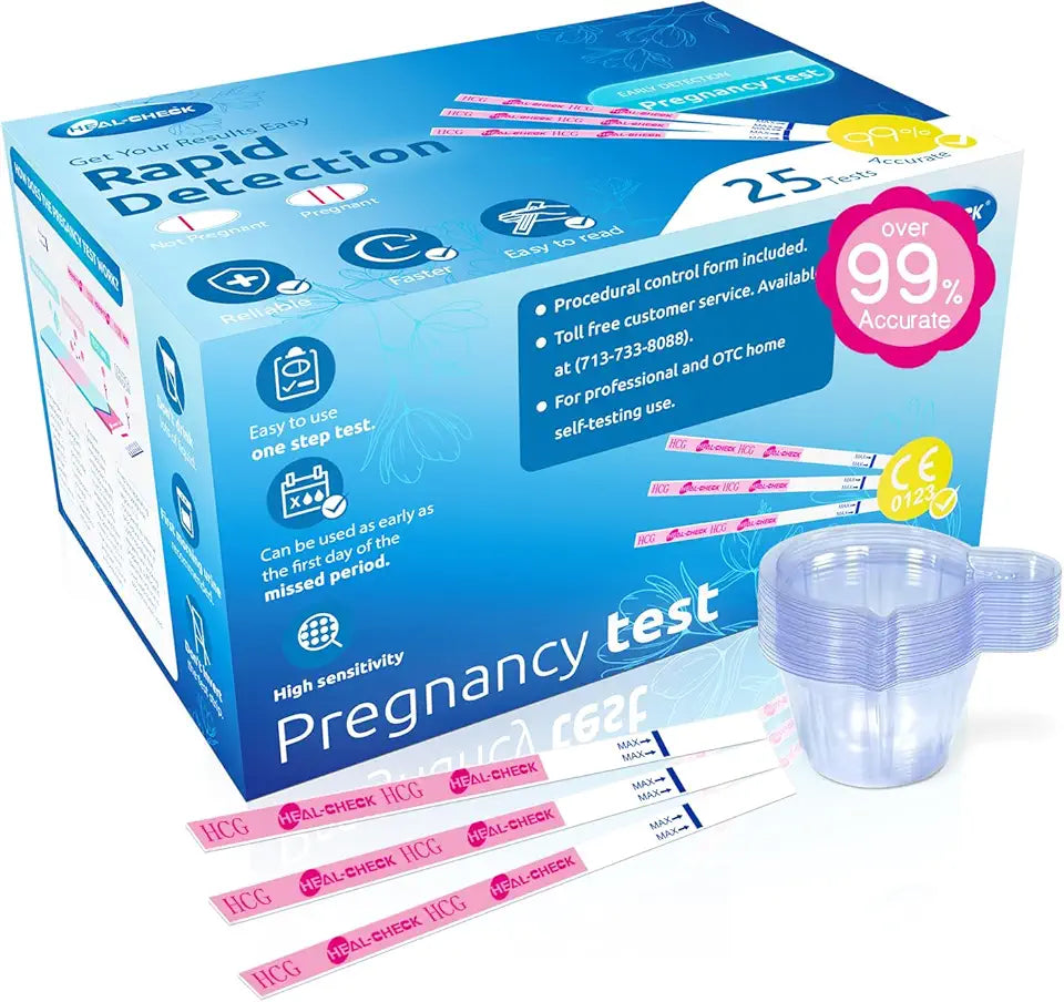 Pregnancy Tests with Cup, 25 Count H353