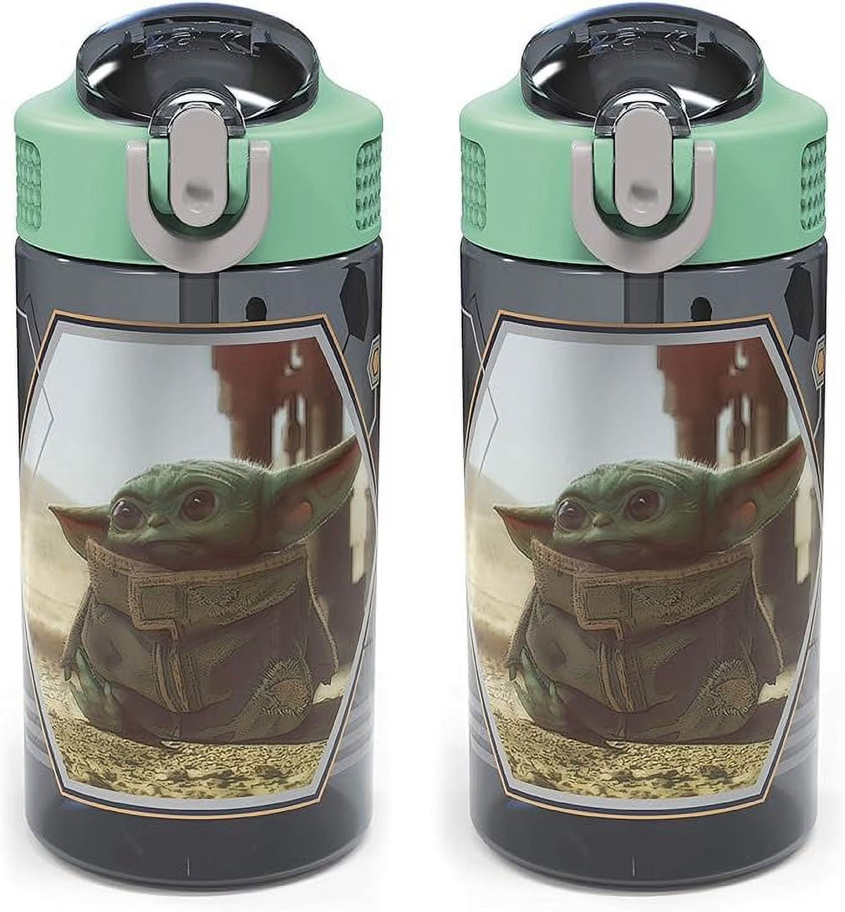 Leak-Proof Plastic Water Bottle 2pc Set C996871