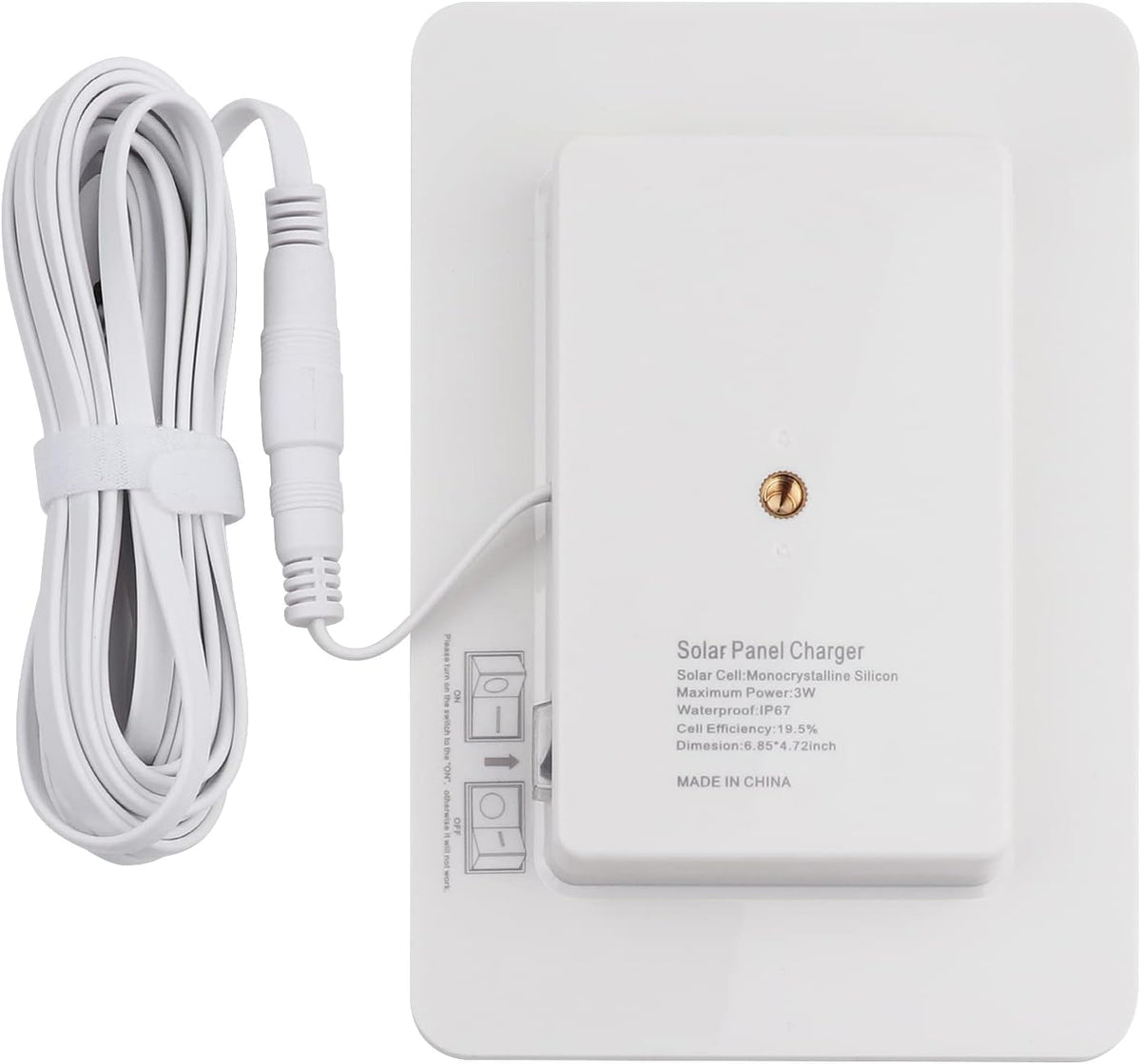 3PACK White IP65 Weatherproof Solar Panel D23890