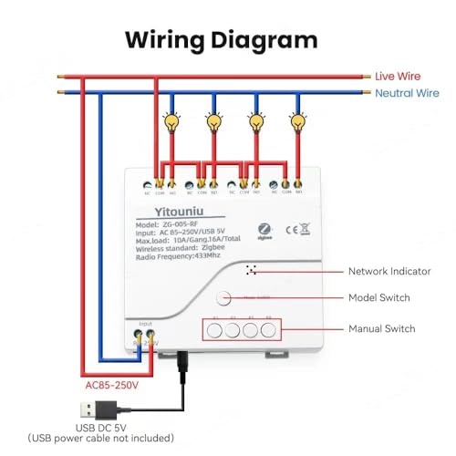Wireless Smart Switch Relay Module G852
