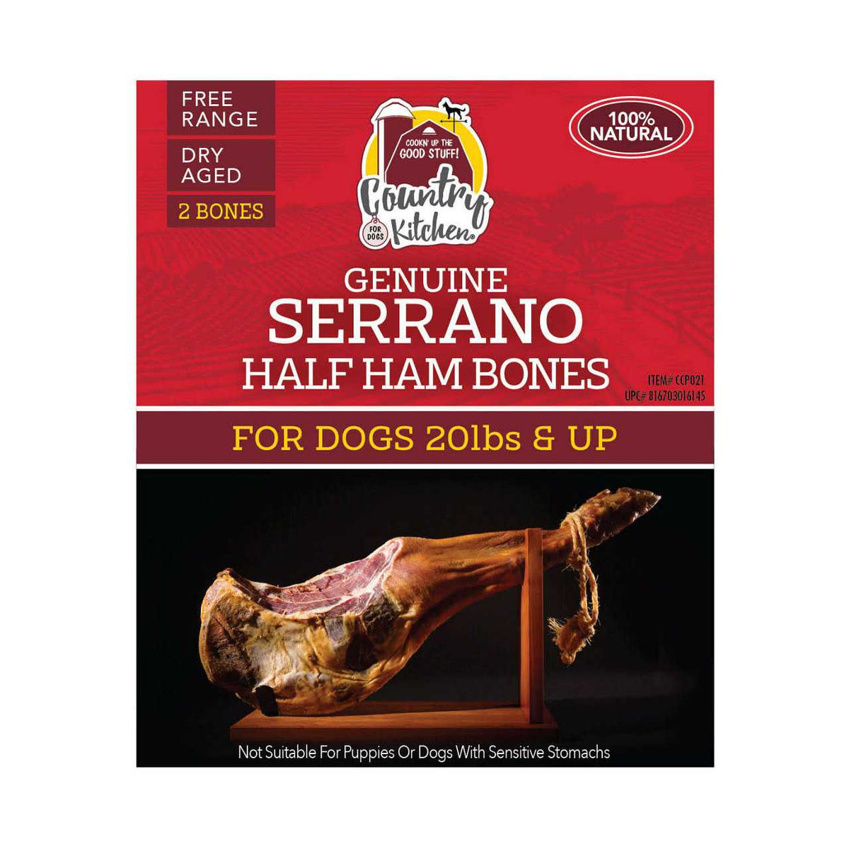 Serrano Ham Bones Dog Treats H41390