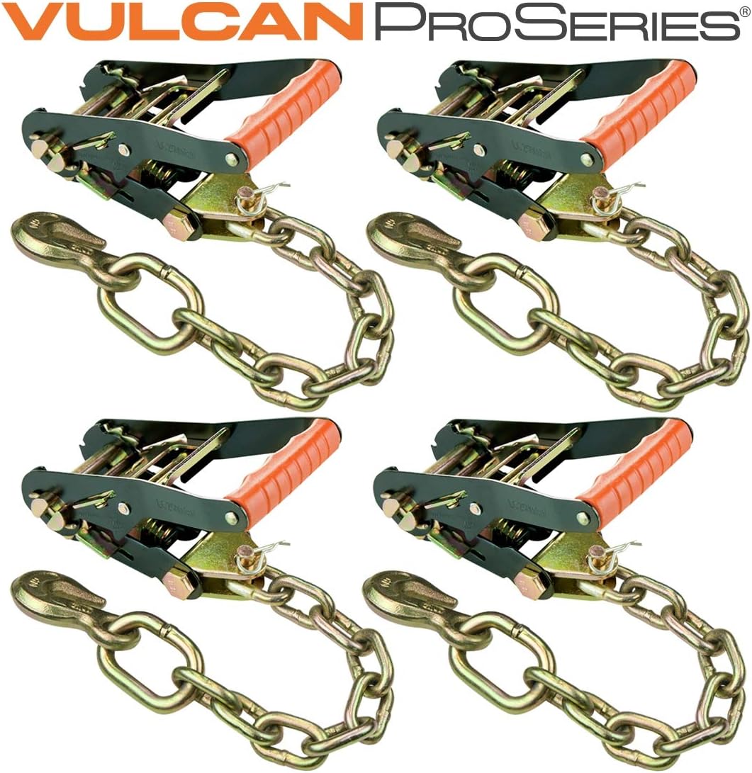4 Pack Ratchet Buckle Chain Anchor with 3,300 Pound Safe Working Load K364