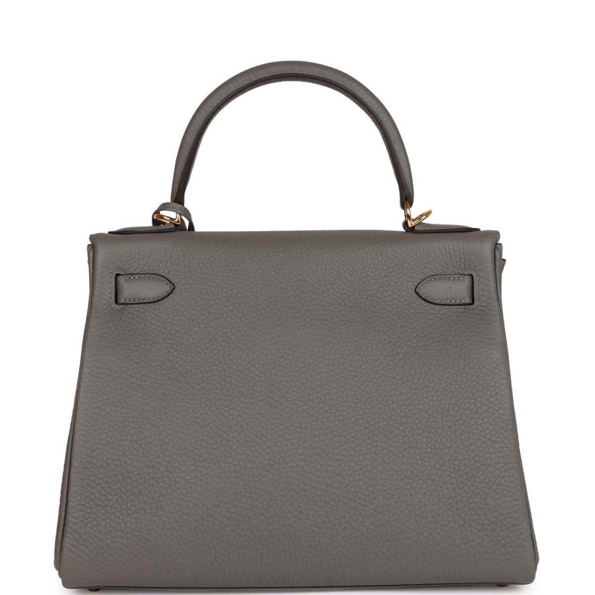 Kelly Retourne 28 Gris Meyer Clemence Gold Hardware E362