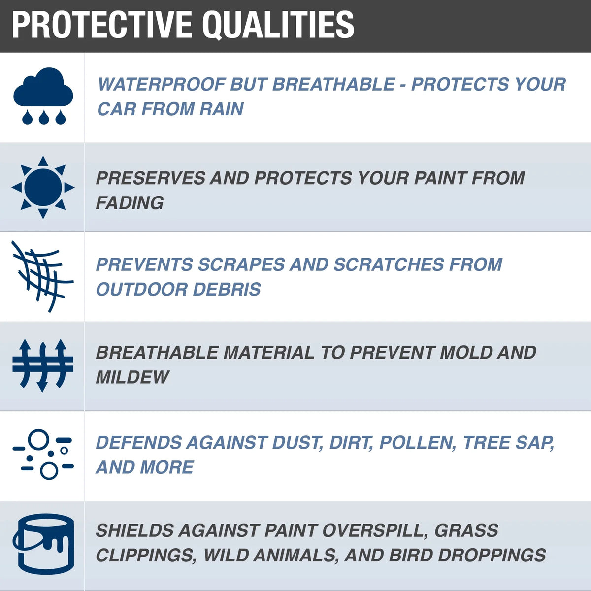 Rain Barrier Van Cover U45798