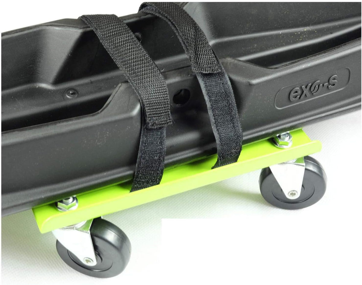Snowmobile Dolly with 2.5" PVC Swivel Casters and Rubber Pad and Straps L68579