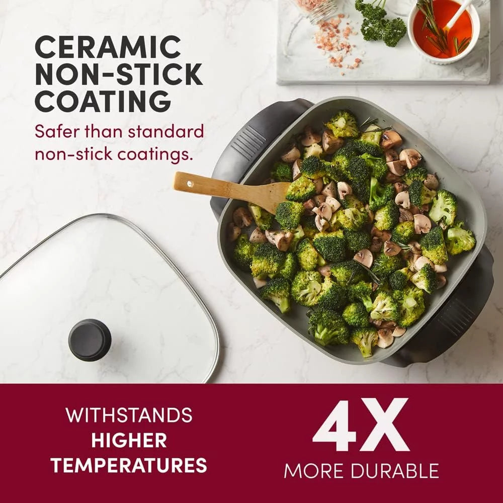 Healthy Ceramic Coated Electric Skillet P78722