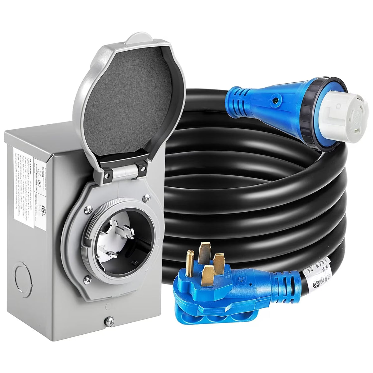15 ft 50 Amp Generator Extension Cord with Twist Lock Connector J464