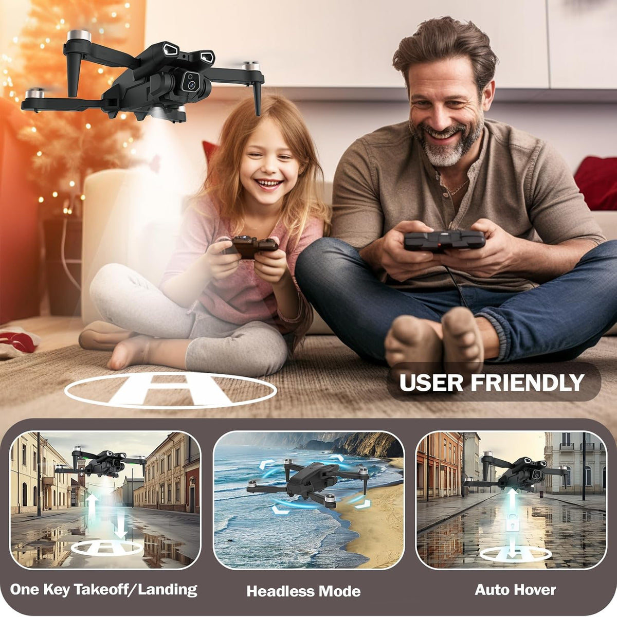 4K Adjustable Camera Drone E195