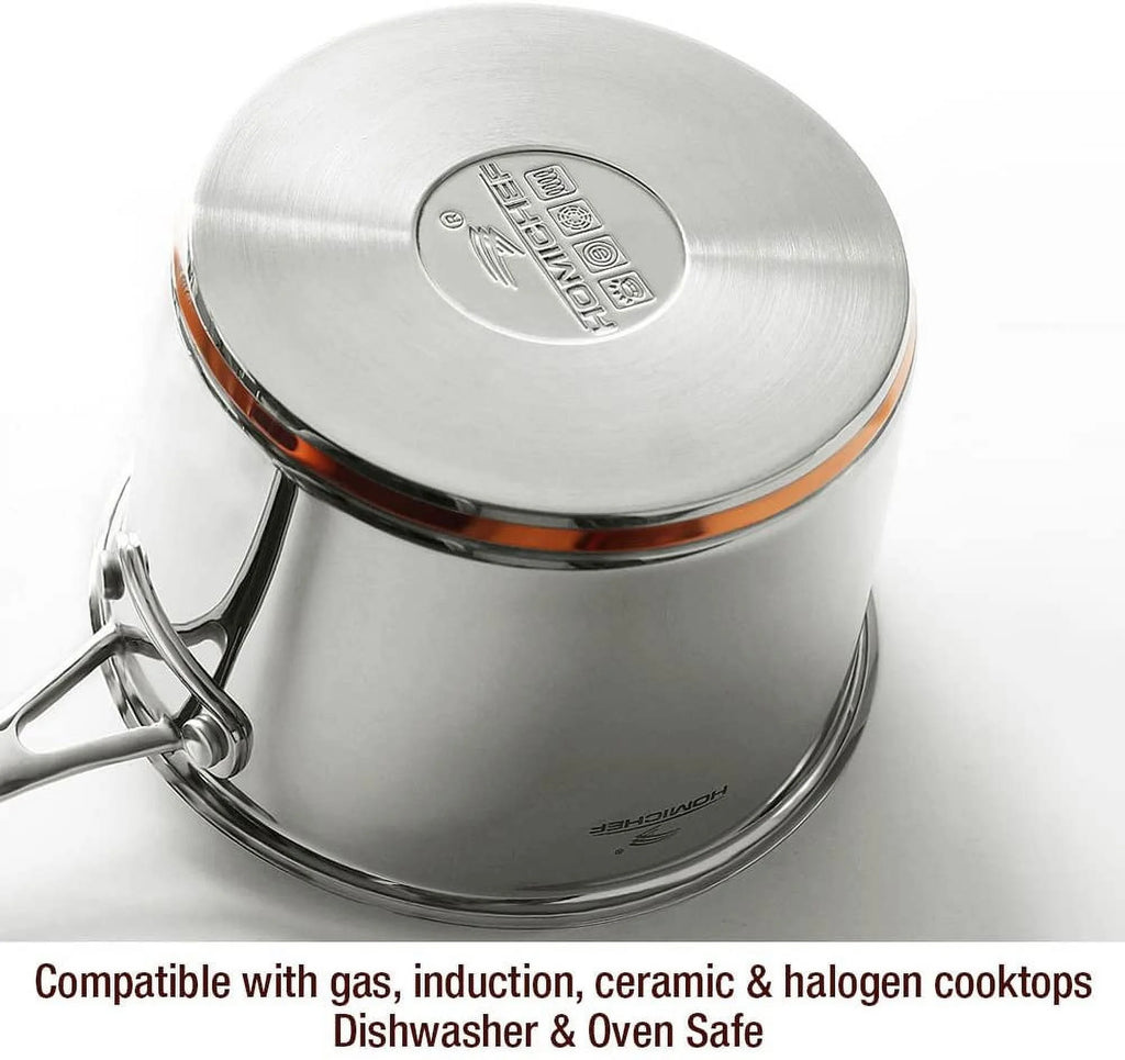 10-Piece Nickel Free Stainless Steel Cookware Set S225