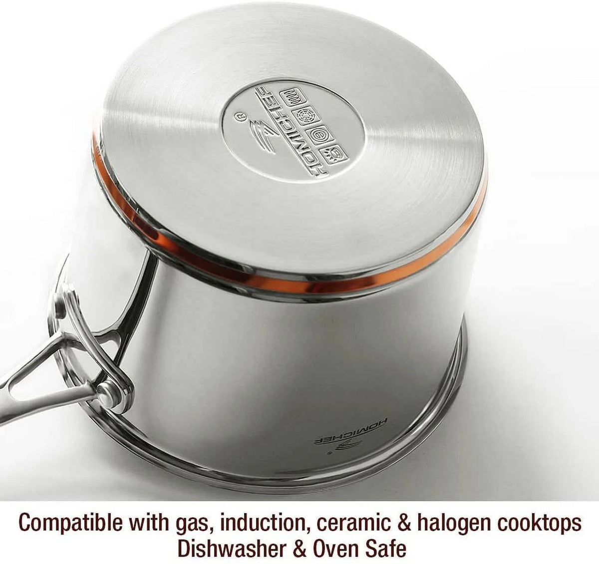 10-Piece Nickel Free Stainless Steel Cookware Set S225