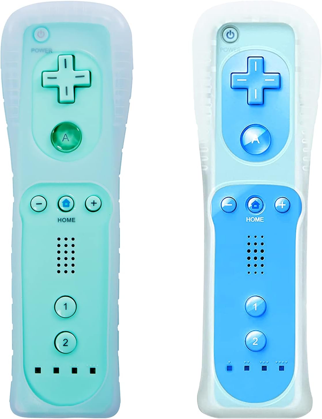 Wii Controller 4 Pack with Silicone Case and Wrist Strap C20449